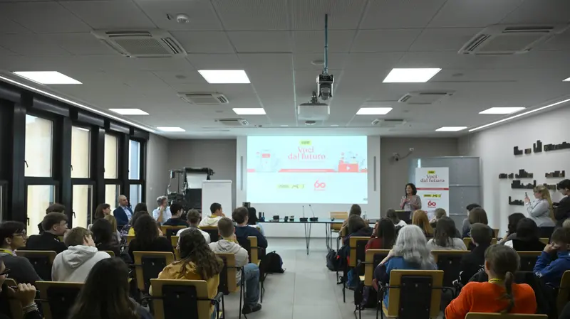 CRONACA BRESCIA GIORNALE DI BRESCIA SALA LIBRETTI -VOCI DAL FUTURO - NELLA FOTO MOMENTI DELL'INCONTRO 13/10/2025 newreporter©favretto