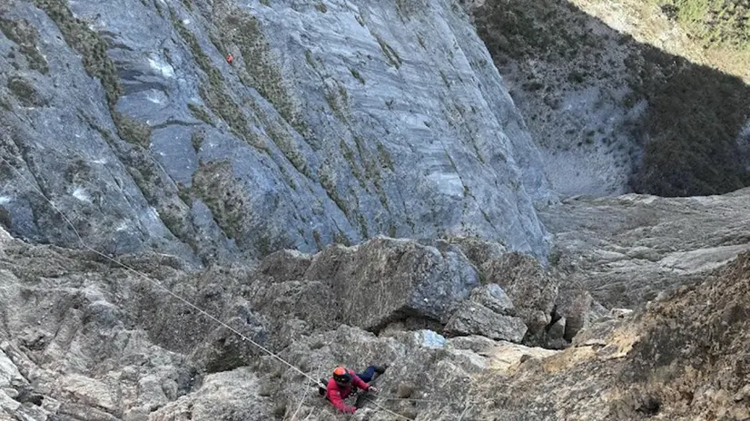 Soccorso alpino, recupero in parete in Trentino (FOTO GENERICA)
