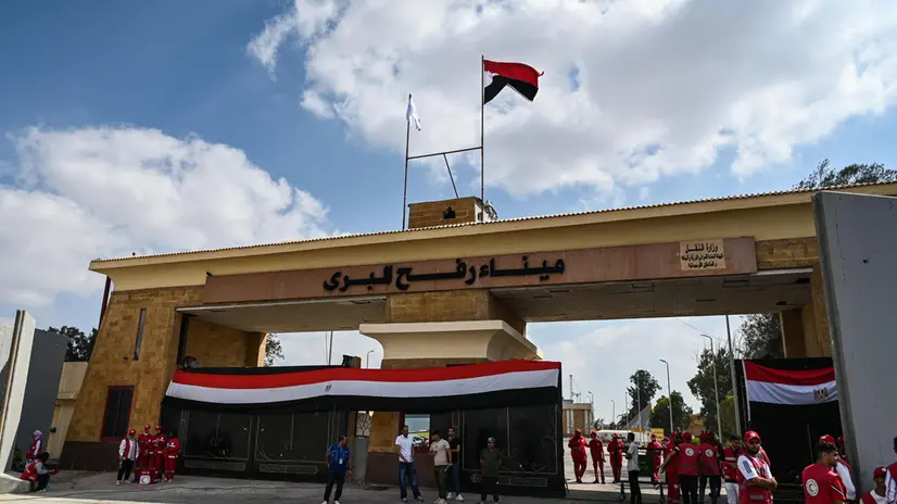 epa12307917 The Egyptian side of the Rafah Border Crossing, between Egypt and the Gaza Strip, in Rafah, North Sinai Governorate, Egypt, 18 August 2025. EPA/MOHAMED HOSSAM