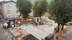 I lavori in piazza Petrarca