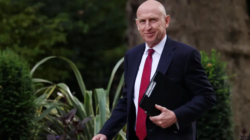 epa12345096 British Secretary of State for Defence John Healey arrives for a cabinet meeting at 10 Downing Street in London, Britain, 02 September 2025. EPA/ANDY RAIN