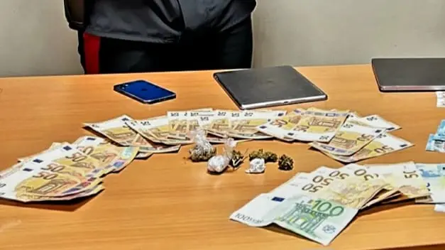 Il materiale sequestro dai carabinieri