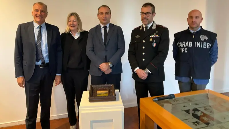 La riconsegna del dipinto alla Gam - Foto Facebook