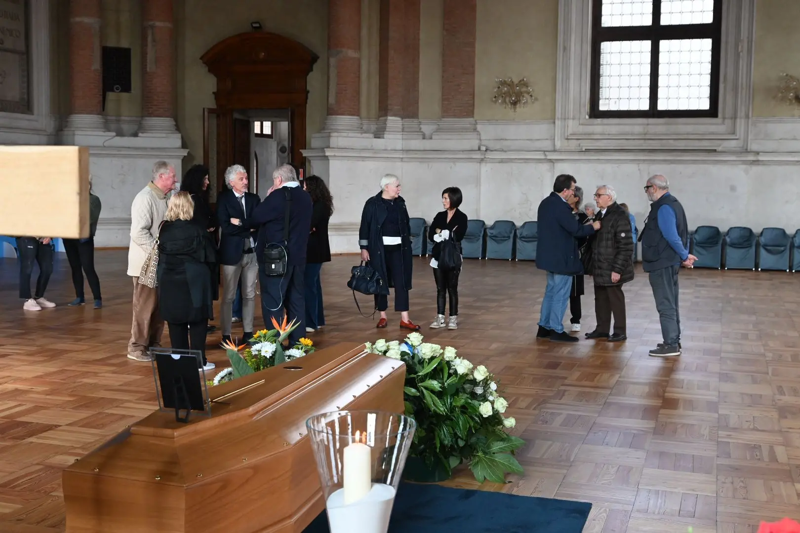 La camera ardente per Franco Castrezzati