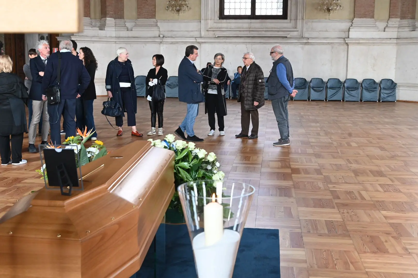 La camera ardente per Franco Castrezzati