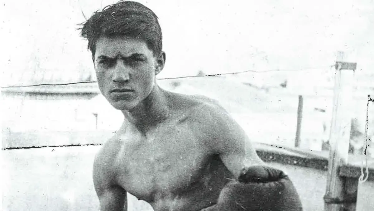 Dazzi come boxeur a Roma nel 1921
