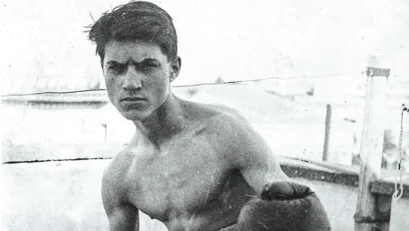 Dazzi come boxeur a Roma nel 1921