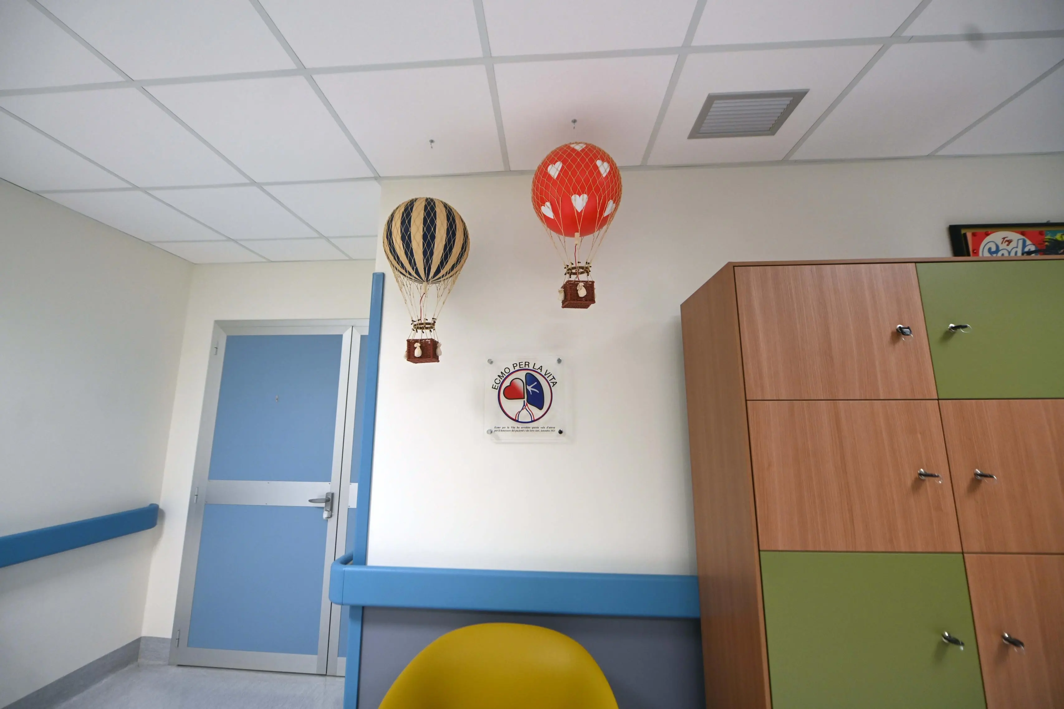 La sala rinnovata da «Ecmo per la vita - Onlus»