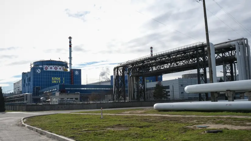 epa11704935 A view shows the reactor number 1 at the Khmelnitsky Nuclear Power Plant in Khmelnitsky, Ukraine, 05 November 2024 (issued 06 November 2024). The plant has two reactors in use, two more under construction, and two more in the pipeline. The Zaporiyia plant was shut down in the summer of 2022 after being occupied by Russian troops. The Khmelnitsky nuclear power plant is in the process of expansion, with the aim of recovering the power generation capacity lost at Zaporiyia. EPA/MARIA SENOVILLA
