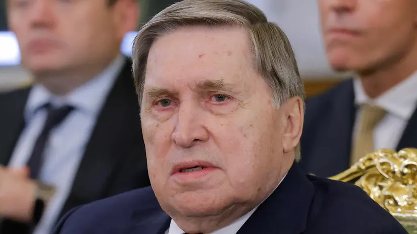epa12210070 Yuri Ushakov, Aide to the President of the Russian Federation, attends a meeting between the Russian president and the Kyrgyz president in Moscow, Russia, 02 July 2025. EPA/MAXIM SHEMETOV / POOL