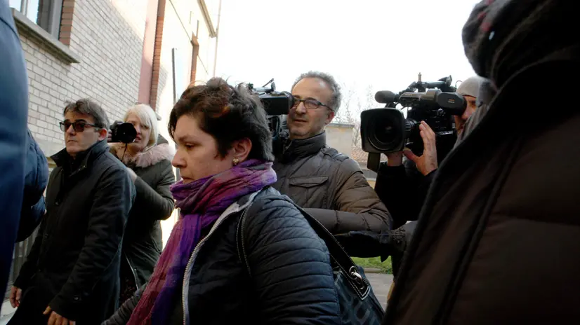 Totò Riina's daughter, Maria Concetta, arrives at the Parma hospital, where the autopsy of her father is scheduled, in Parma, Italy, 18 November 2017. Sicilian Cosa Nostra mafia 'boss of bosses,' Salvatore 'Toto' Riina, one of Italy's most feared mobsters, died at the age of 87 on 17 November, in a prison section in Parma. He was serving 26 life sentences. ANSA/ SANDRO CAPATTI