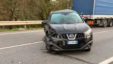 Una delle automobili coinvolte nell'incidente - © www.giornaledibrescia.it