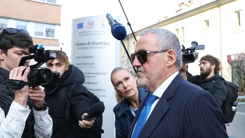 il giudice Mario Venditti in tribunale a Brescia per il riesame sul caso Garlasco, 14 ottobre 2025. Ansa Filippo Venezia
