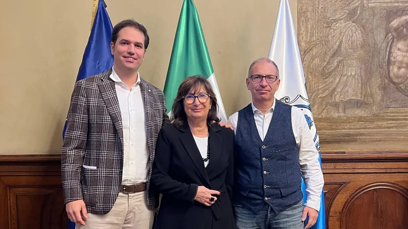 Da sinistra Cantoni, Gaglione e Moro - © www.giornaledibrescia.it