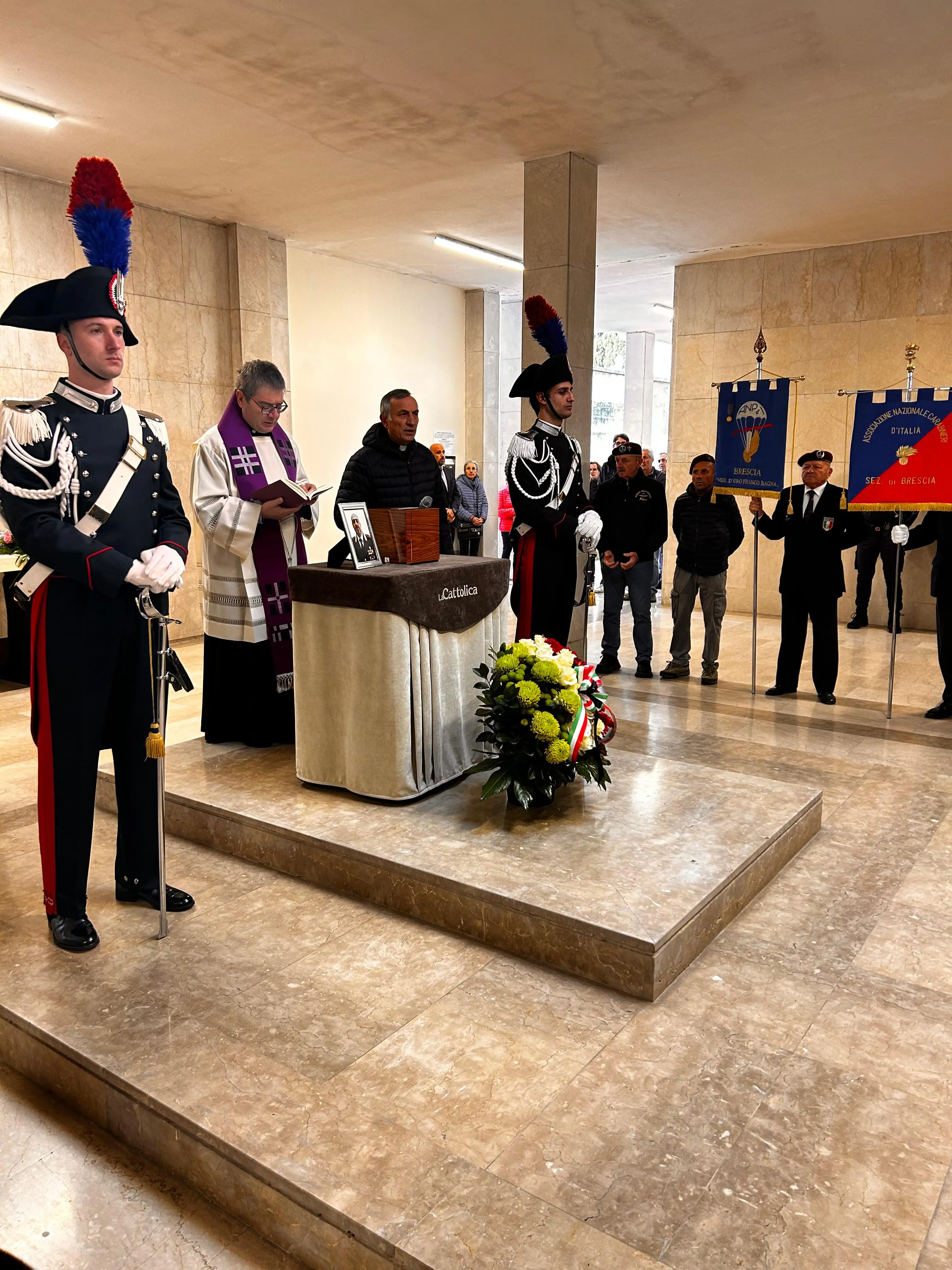 A Rezzato, la tumulazione del luogotenente Marco Piffari