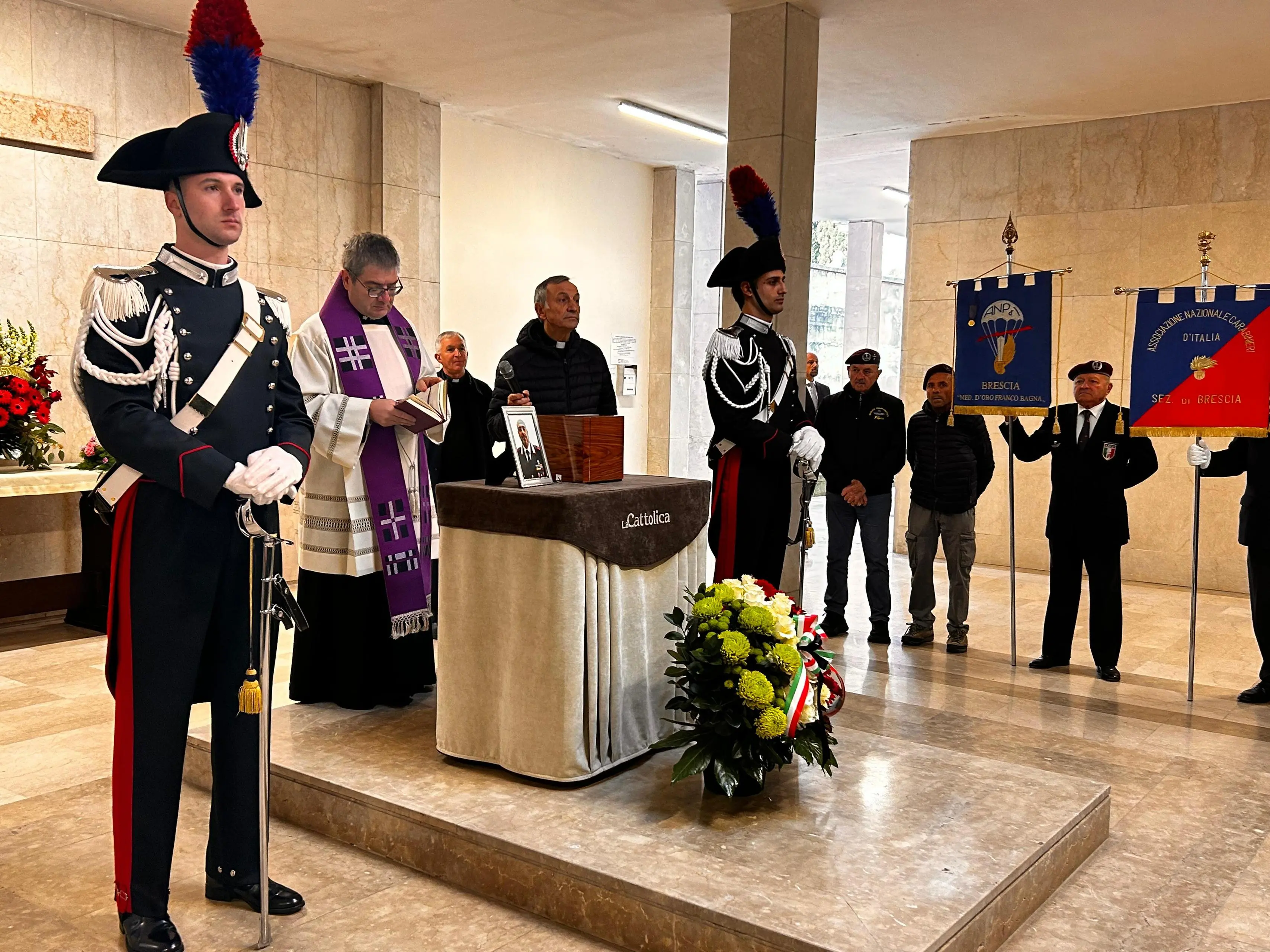 A Rezzato, la tumulazione del luogotenente Marco Piffari