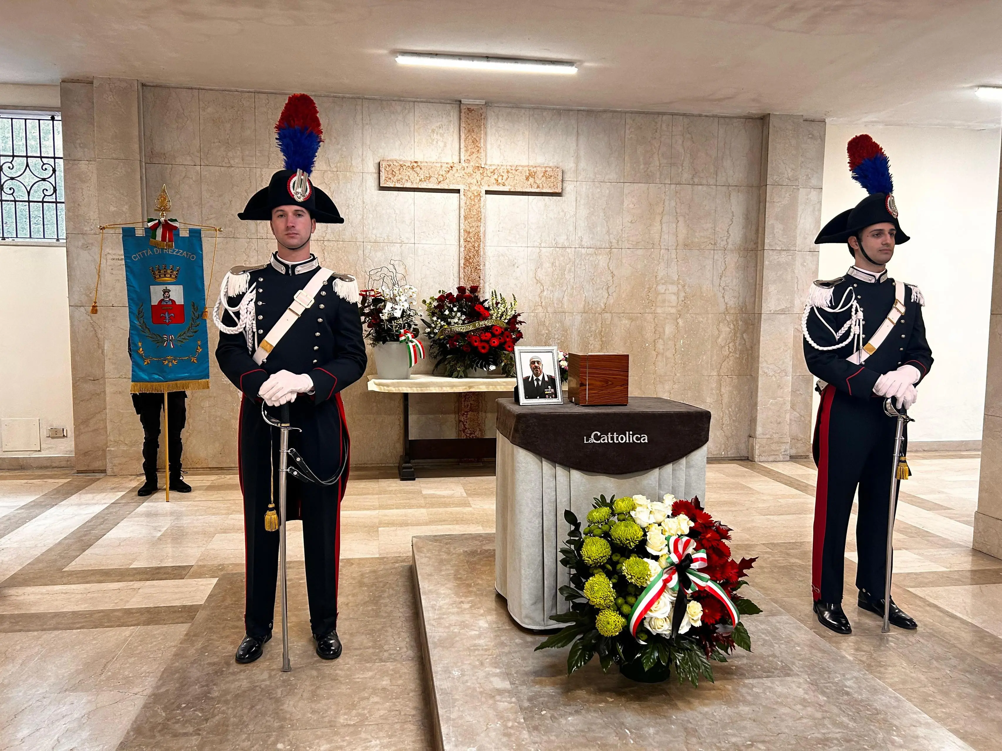 A Rezzato, la tumulazione del luogotenente Marco Piffari