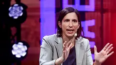 La segretaria del Partito Democratico (Pd) Elly Schlein durante l’evento, Sky TG24 Live In Roma, presso il Teatro di Villa Torlonia, Roma, 17 ottobre 2025. ANSA/ANGELO CARCONI