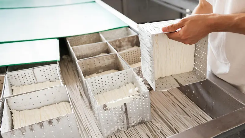 La produzione del formaggio a pasta molle