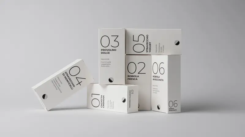 Alcuni packaging Biancoinsolito - Foto Nicolò Brunelli