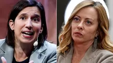 Schlein e Meloni (combo)