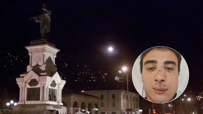 Niccolò è stato preso a pugni in piazzale Arnaldo - © www.giornaledibrescia.it