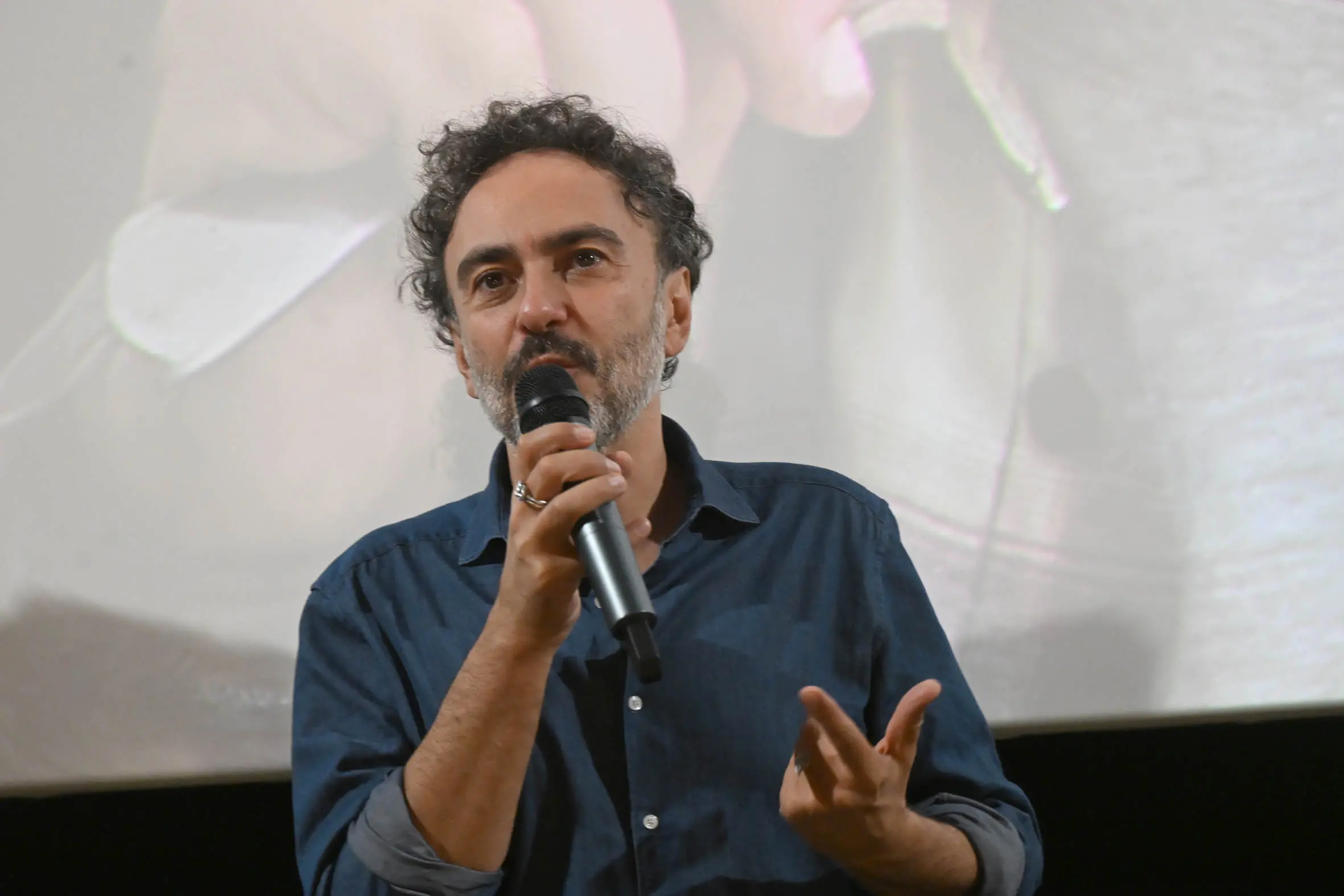 SPETTACOLI BRESCIA CINEMA MORETTO PRESENTAZIONE FILM -PER TE - CON INTERVENTO DI EDOARDO LEO E ALESSANDRO  ARONADIO NELLA FOTO  ALESSANDRO  ARONADIO 18/102025 newreporter©favretto 