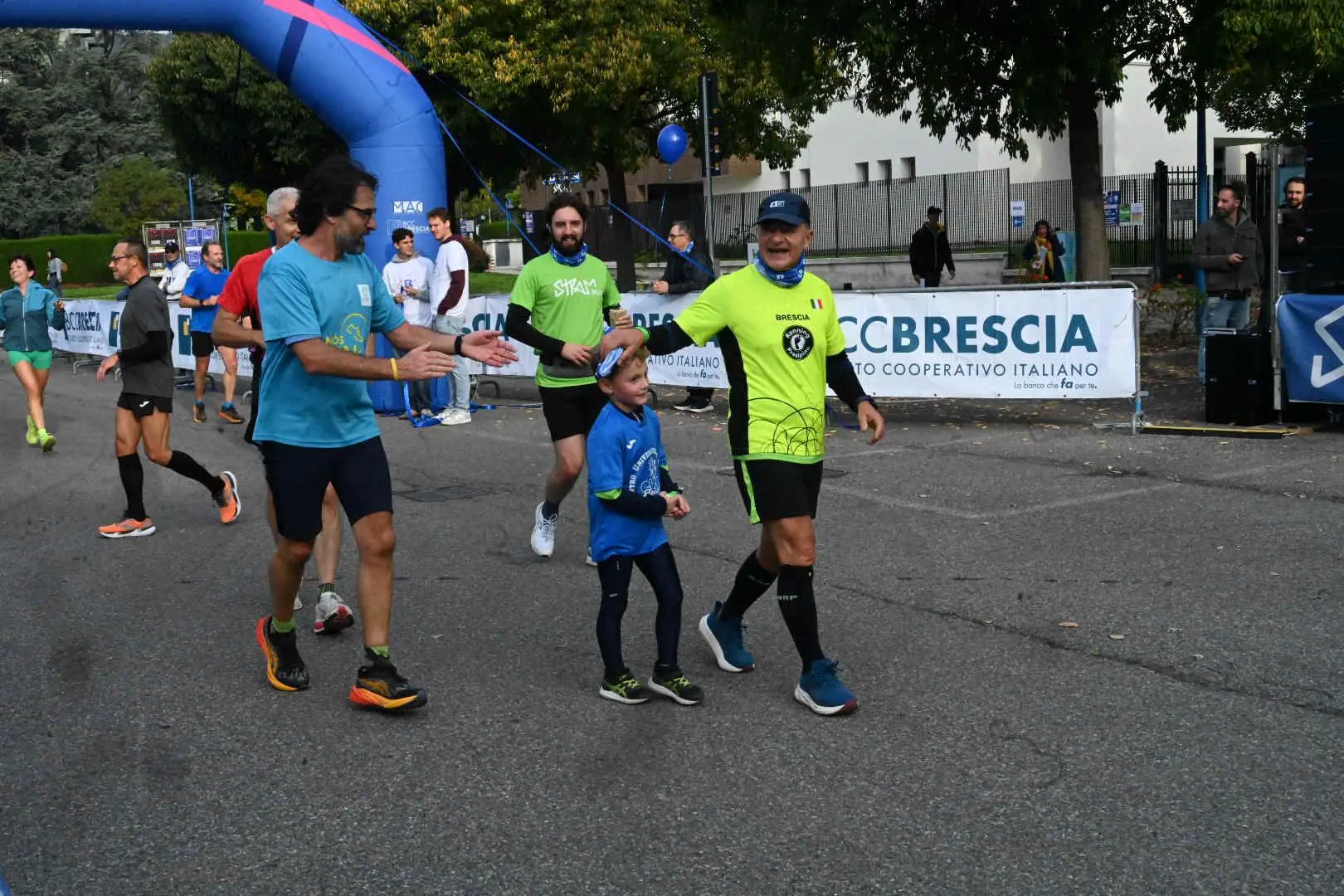 La partenza e l'arrivo della Stramrun