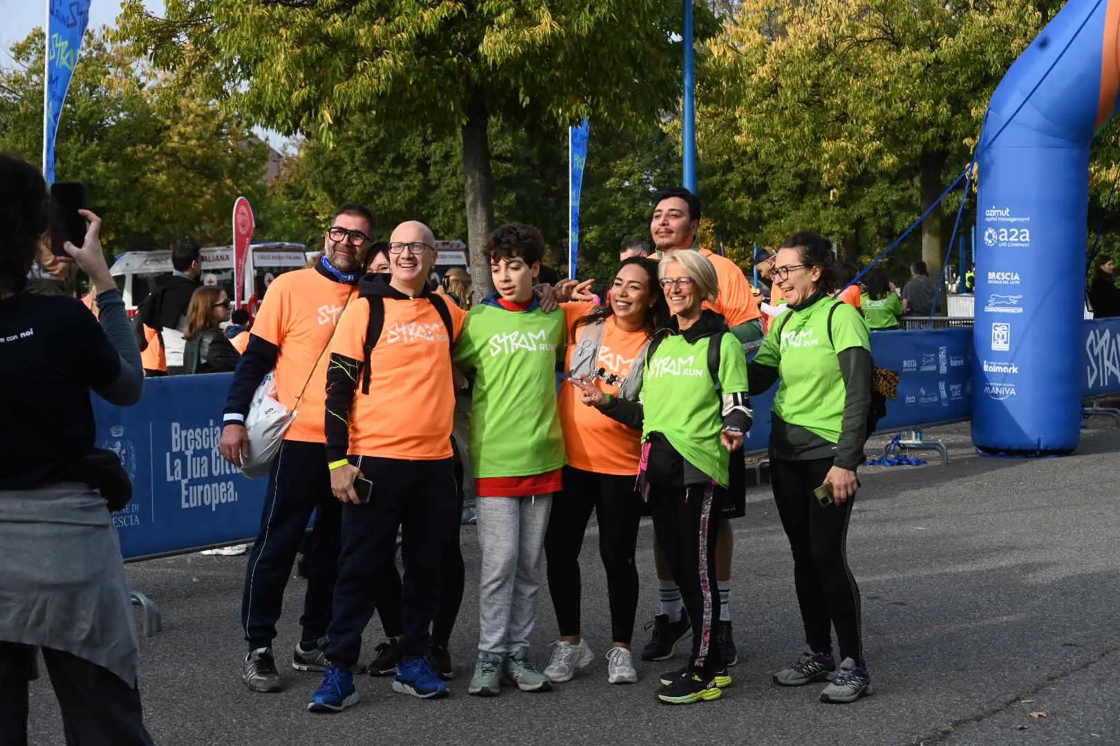 La partenza e l'arrivo della Stramrun