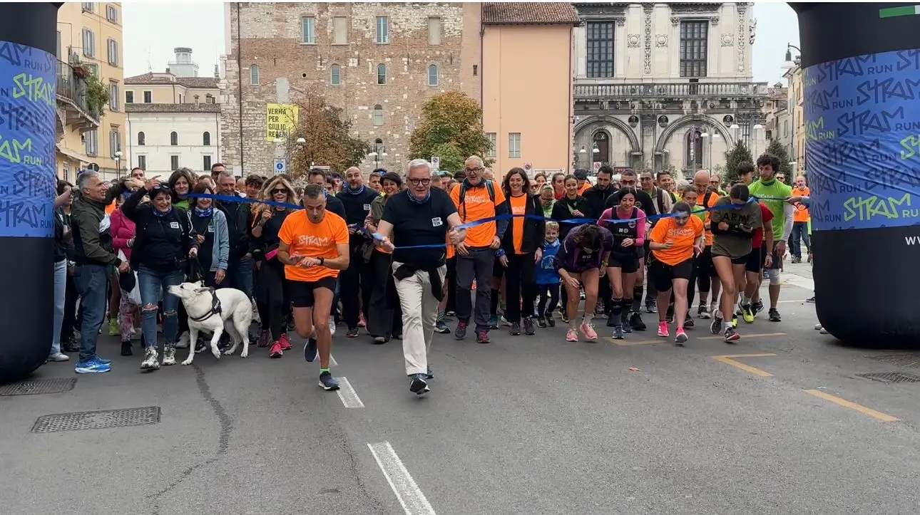 La partenza e l'arrivo della Stramrun