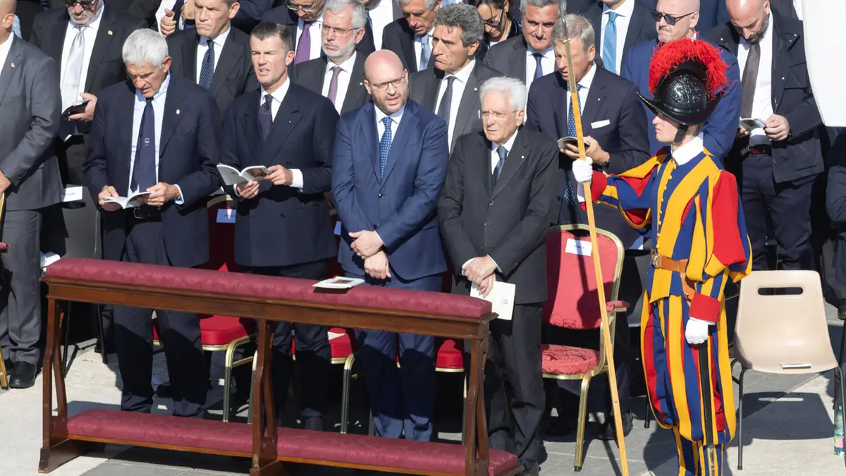 Messa del Papa per sette santi, presente anche Mattarella - Foto Ansa © www.giornaledibrescia.it