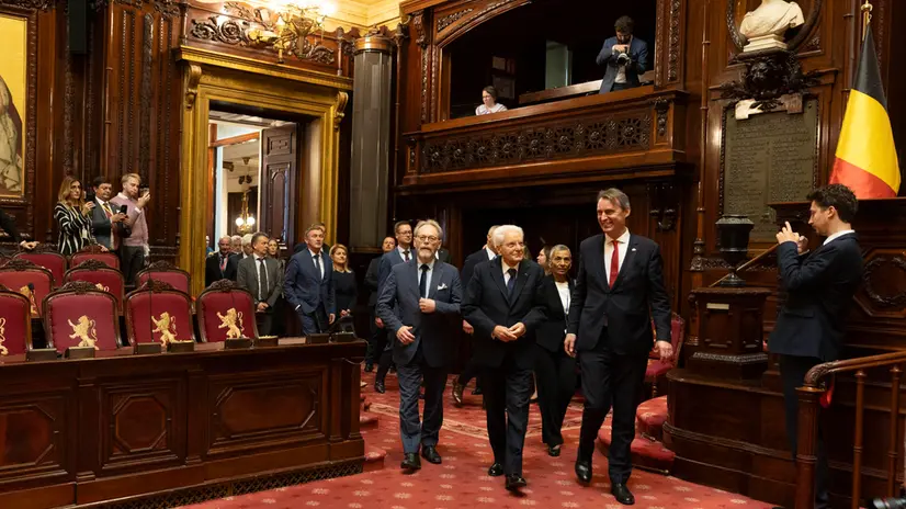 Il Presidente della Repubblica Sergio Mattarella a Palazzo della Nazione, sede del Parlamento Federale,incontra alcuni membri del Senato e della Camera dei Rappresentanti (foto di Francesco Ammendola - Ufficio per la Stampa e la Comunicazione della Presidenza della Repubblica)