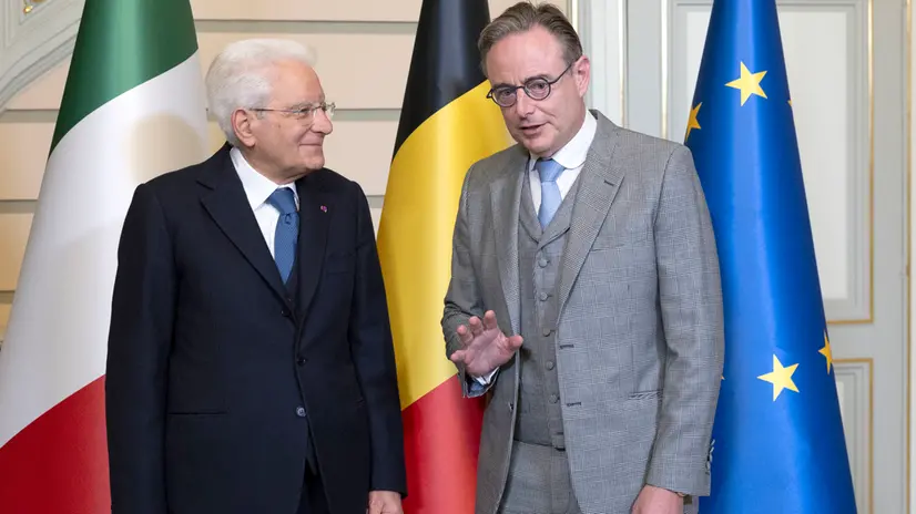 Il Presidente della Repubblica Sergio Mattarella con il il Primo Ministro del Regno del Belgio, Bart De Wever (foto di Francesco Ammendola - Ufficio per la Stampa e la Comunicazione della Presidenza della Repubblica)