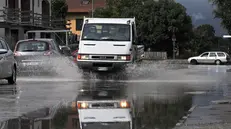 Disagi ed allagamenti in localita' Barba di Quarrata (Pistoia), 30 Luglio 2014. ANSA/ LUCA CASTELLANI
