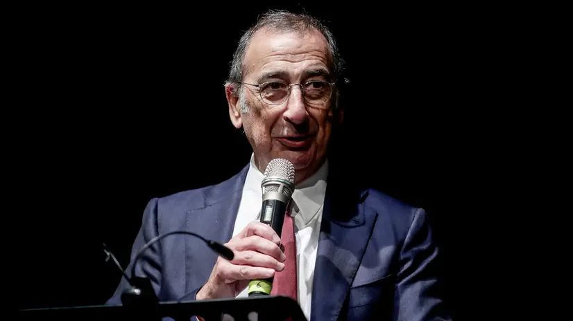 Giuseppe Sala, sindaco di Milano, partecipa all’evento per i primi 80 anni di storia delle Acli Milanesi a Milano, 19 ottobre 2025. ANSA/MOURAD BALTI TOUATI