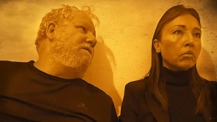 Paolo Granci con Stefania Torricelli sulla locandina del film premiato