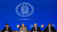 Salvini, Meloni, Tajani e Giorgetti - Foto Ansa © www.giornaledibrescia.it