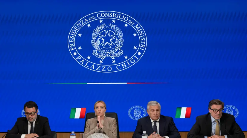 Salvini, Meloni, Tajani e Giorgetti - Foto Ansa © www.giornaledibrescia.it