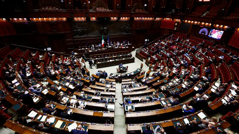 L’Aula della Camera dei Deputati durante l’esame de Decreto legge in materia di giustiziae, Roma, 24 settembre 2025. ANSA/ANGELO CARCONI