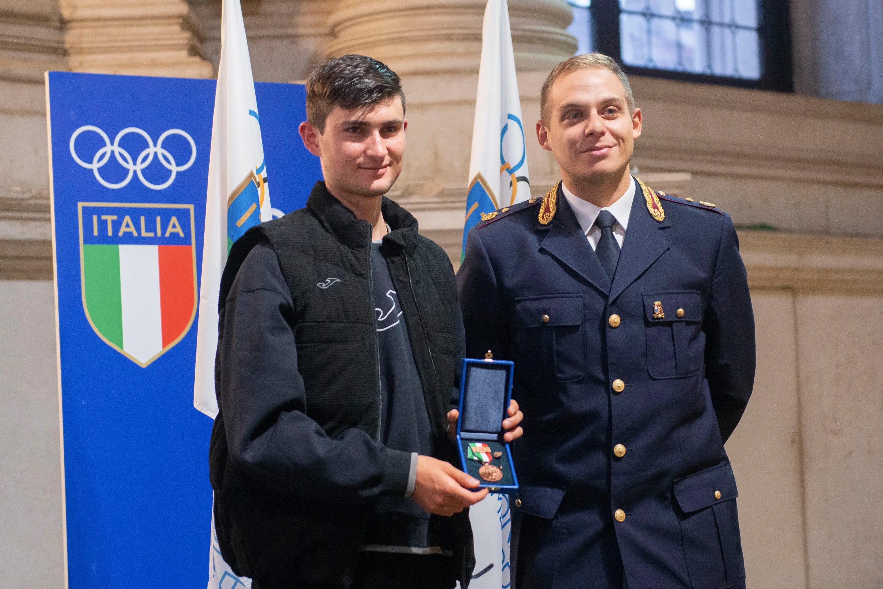 SPORT BRESCIA PALAZZO LOGGIA SALONE VANVITELLIANO CERIMONIA DI CONSEGNA ONORIFICENZE CONI 2023 NELLA FOTO PREMIAZIONI 21-10-2025 PIERPAOLO PAPETTI AGENZIA NEWREPORTER