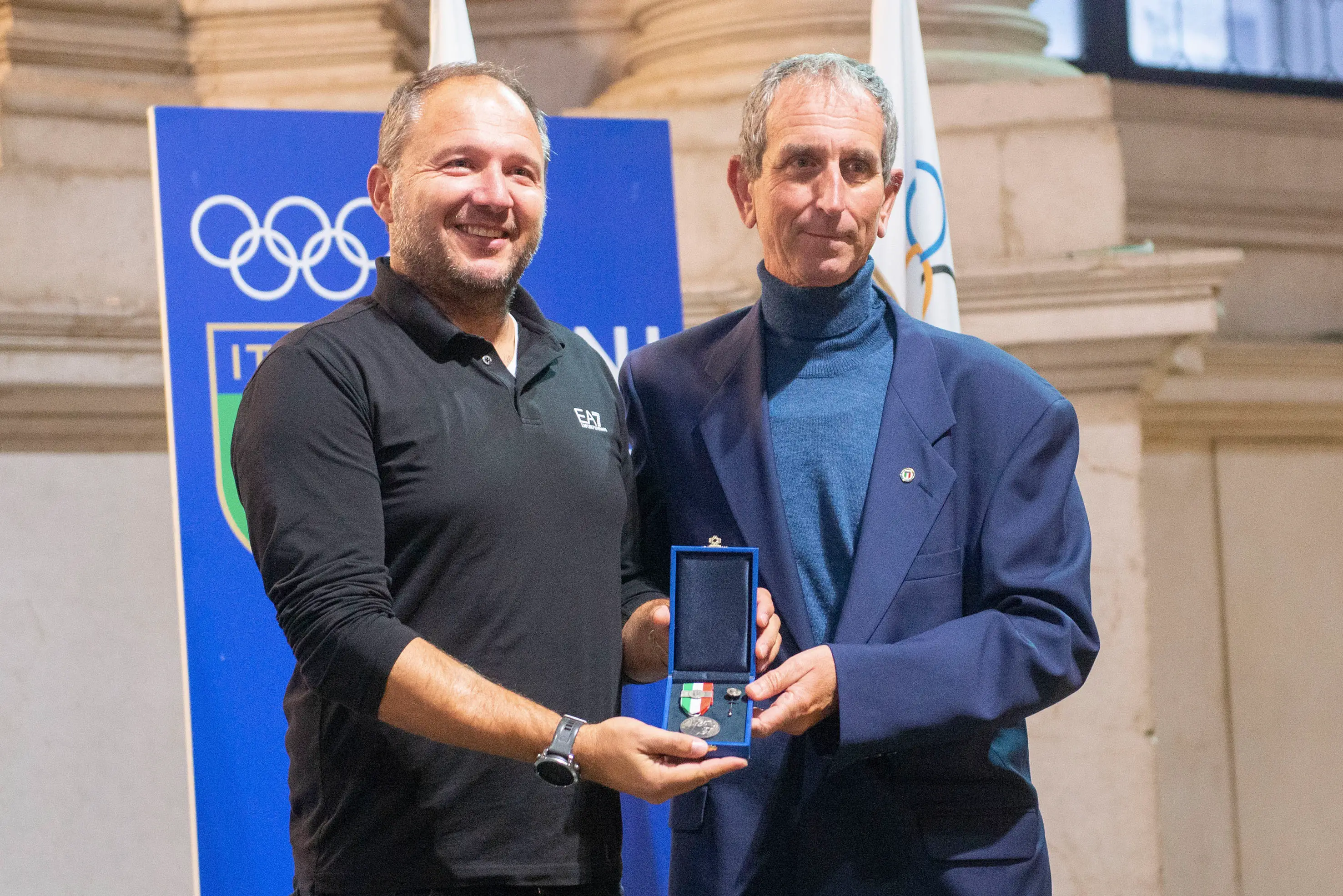 SPORT BRESCIA PALAZZO LOGGIA SALONE VANVITELLIANO CERIMONIA DI CONSEGNA ONORIFICENZE CONI 2023 NELLA FOTO PREMIAZIONI 21-10-2025 PIERPAOLO PAPETTI AGENZIA NEWREPORTER