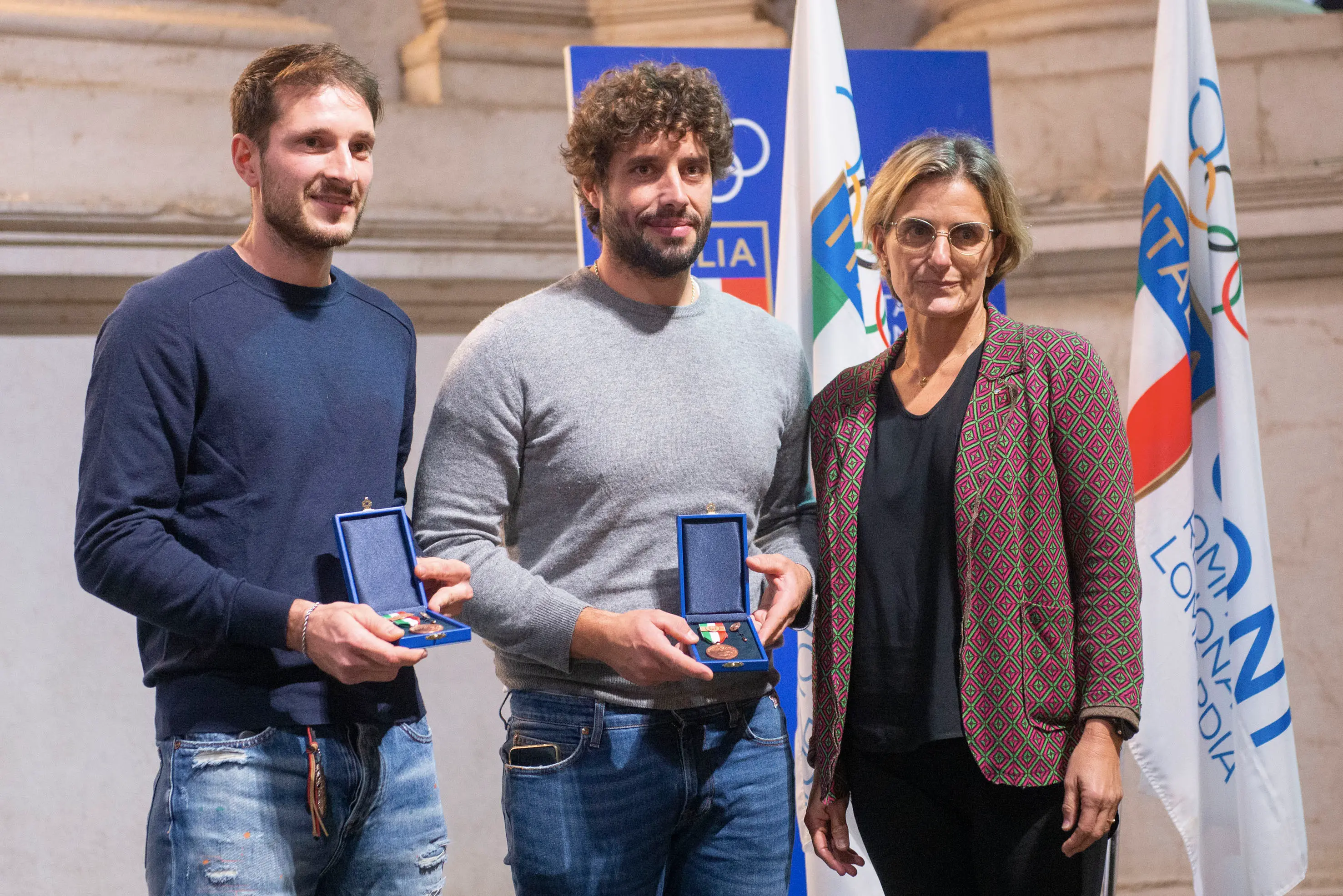 SPORT BRESCIA PALAZZO LOGGIA SALONE VANVITELLIANO CERIMONIA DI CONSEGNA ONORIFICENZE CONI 2023 NELLA FOTO PREMIAZIONI 21-10-2025 PIERPAOLO PAPETTI AGENZIA NEWREPORTER