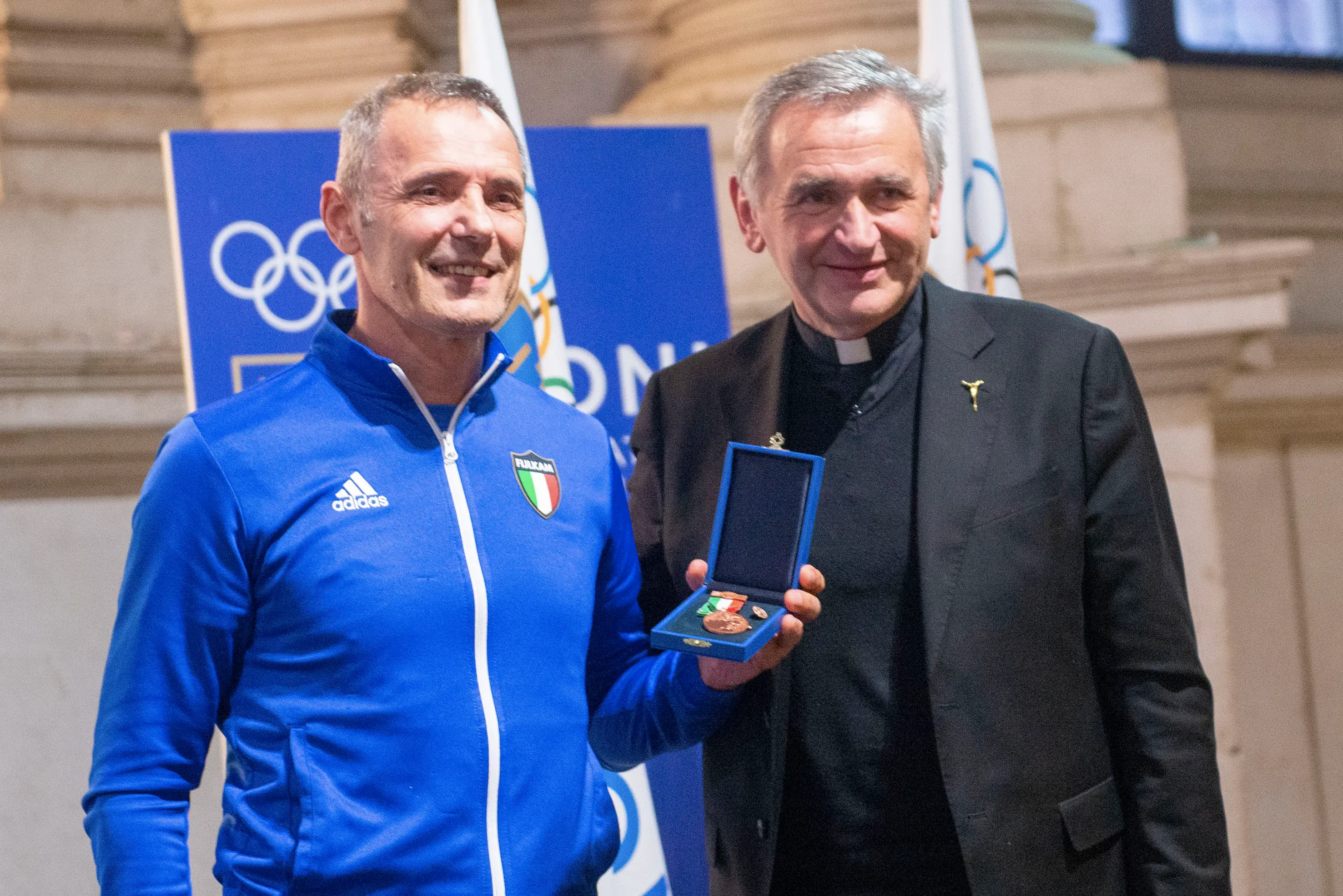 SPORT BRESCIA PALAZZO LOGGIA SALONE VANVITELLIANO CERIMONIA DI CONSEGNA ONORIFICENZE CONI 2023 NELLA FOTO PREMIAZIONI 21-10-2025 PIERPAOLO PAPETTI AGENZIA NEWREPORTER