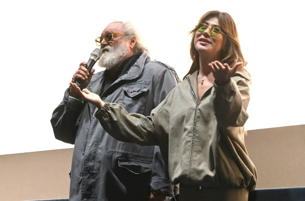 SPETTACOLI BRESCIA IL REGNO DEL CINEMA SALA OZ PRESENTAZIONE FILM LA VITA VA COSI' CON VIRGINIA GABRIELE DIEGO ABATANTUOMO E IL REGISTA RICCARDO MILANI NELLA FOTO VIRGINIA GABRIELE DIEGO ABATANTUOMO 21/10/2025 newreporter©favretto