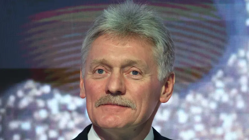 epa12458106 Kremlin spokesman Dmitry Peskov attends the Russian Energy Week 2025 International Forum (REW) in Moscow, Russia, 16 October 2025. EPA/MAXIM SHIPENKOV