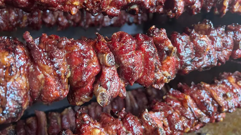 Lo spiedo, piatto tipico soprattutto nelle trattorie di Gussago