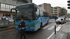 In via Trento il luogo dell'incidente stradale -  Marco Ortogni/Neg © www.giornaledibrescia.it