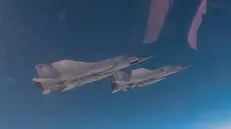 epa12374723 A handout still image taken from handout video provided on 13 September 2025, by the Russian Defence ministry press-service shows Russian MiG-31 fighter jets equipped with hypersonic ballistic missiles ‘Kinzhal’ taking part in the Zapad-2025 (West-2025) joint military drills of the Russian and Belarus armed forces at an undisclosed location in Russia. EPA/RUSSIAN DEFENCE MINISTRY PRESS SERVICE / HANDOUT HANDOUT EDITORIAL USE ONLY/NO SALES