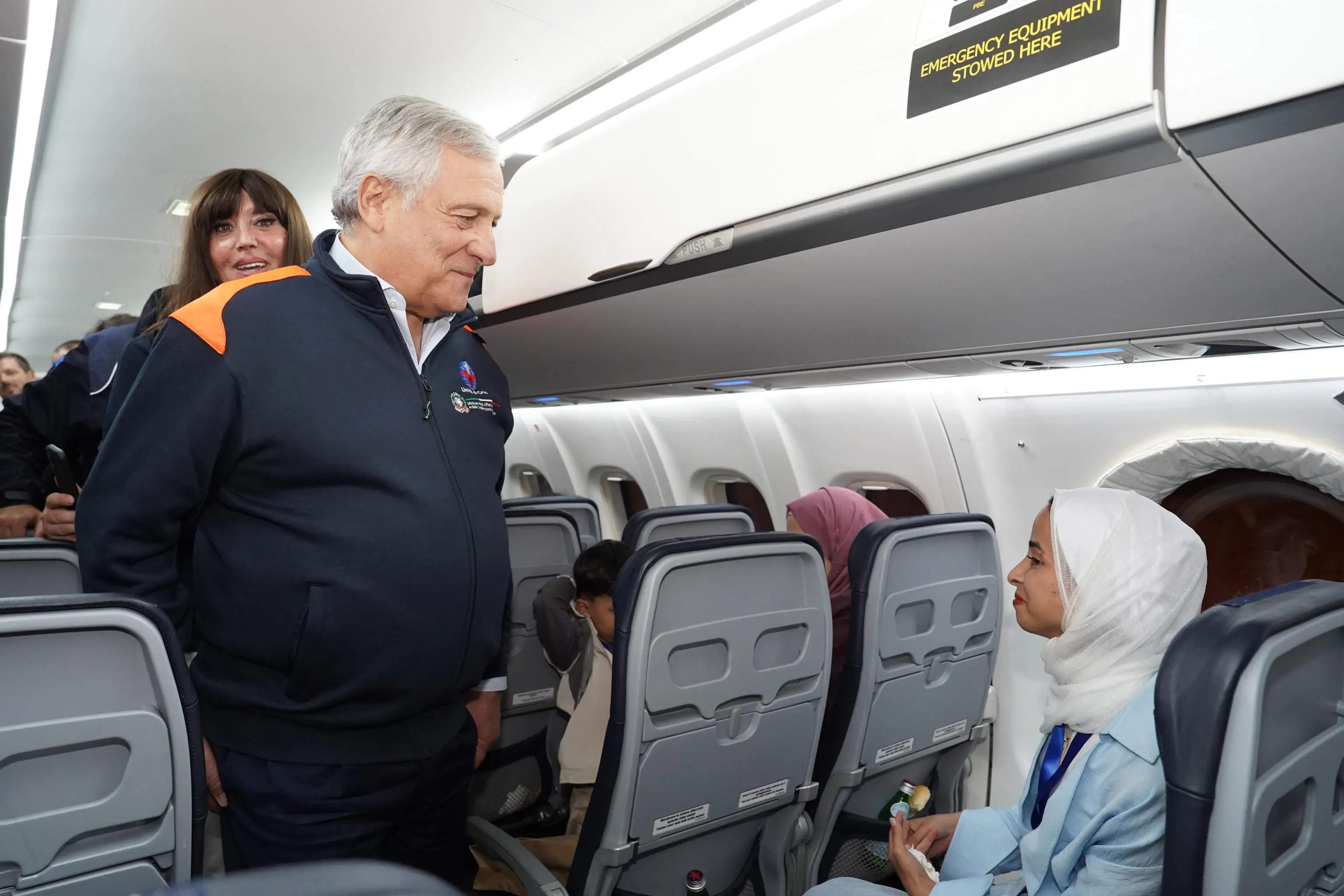 A Ciampino l'arrivo degli studenti universitari palestinesi