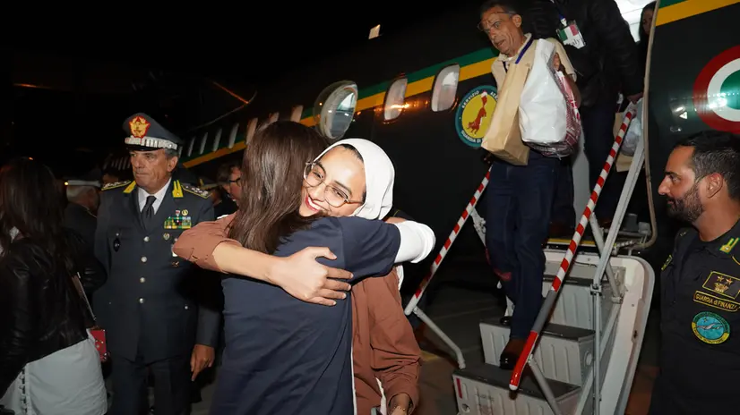 A Ciampino l'arrivo degli studenti universitari palestinesi